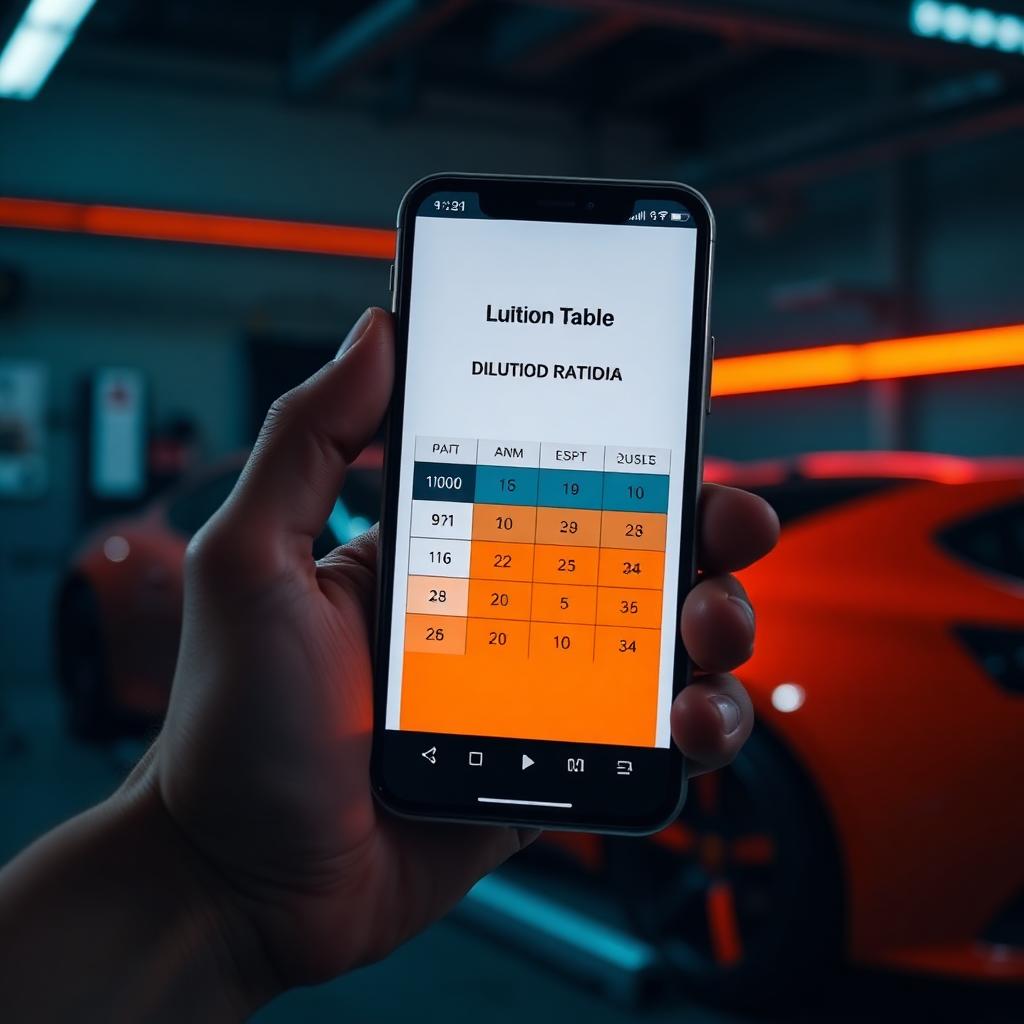 Tabela de Diluição Rápida